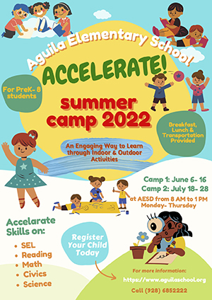 Accelerate Summer Camp flyer